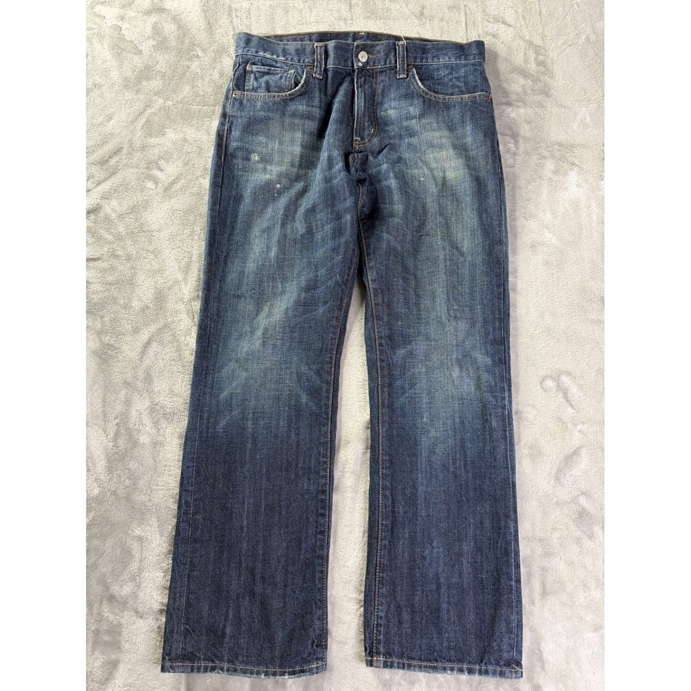 Denim & Supply Ralph Lauren Jeans Slouch Mens Size 36x30 Blue Distressed